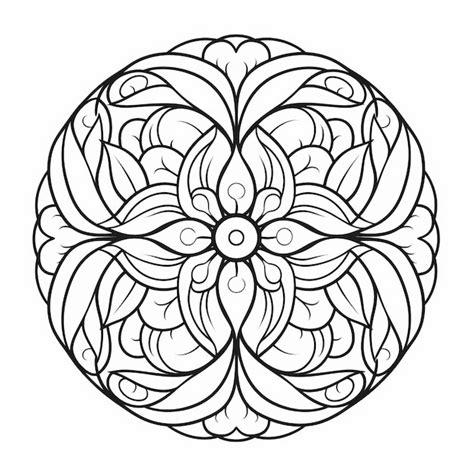 Coloringsavers free mandala coloring pages for relaxation | Premium AI ...