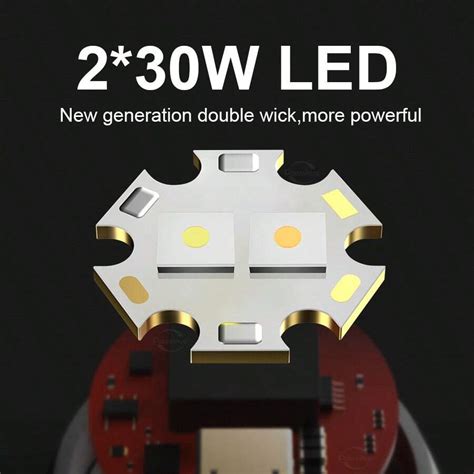 Novo Produto 2 30W LED Luz Branca E Amarela Lanterna De Mergulho