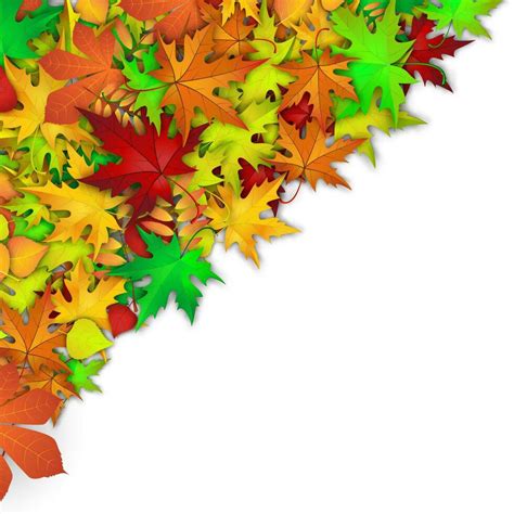 Vector Background With Colorful Autumn Leaves 36143559 Vector Art At