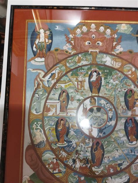 A Bhavacakra Thangka Of A Wheel Of Life Thangka Tibet Th C