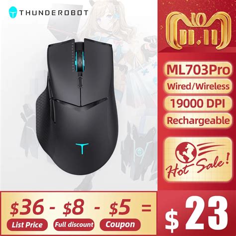 Thunderobot ML703 Pro Беспроводная игровая мышь 2,4G Беспроводная ...