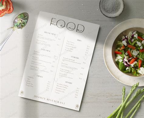 menu design  rahmat agus prasetyo  dribbble