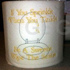 120 Toilet paper sayings ideas | embroidered toilet paper, toilet paper ...