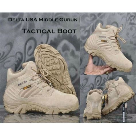 Sepatu Touring Hiking Turing Delta Gurun Taktikal Tactical Boots