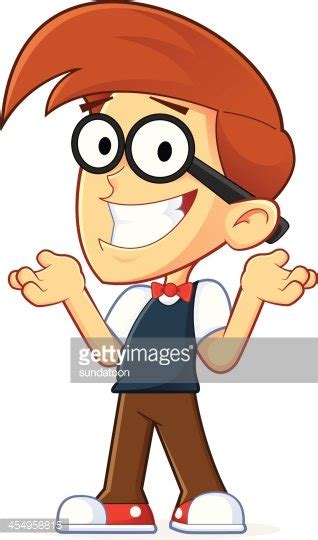 Confused Nerd Geek Stock Clipart Royalty Free Freeimages