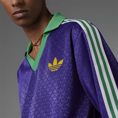 Adidas Adicolor Heritage Now Vintage Long Sleeve Tee Purple Men S Lifestyle Adidas Originals