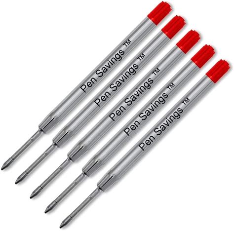 Amazon Red Ink Refills Pcs Replaceable Pens Refills Mm