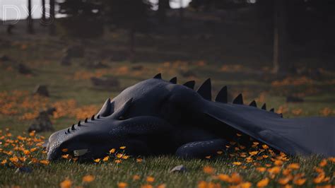 Made A Render Of A Sleepy Toothless Rhttyd