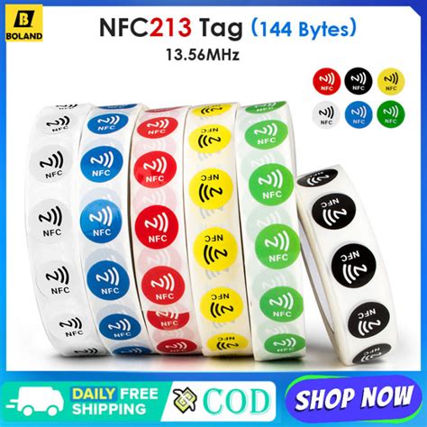 Boland Pcs Nfc Tags Ntag Sticker Mhz Iso A Chip Phone