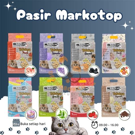 Jual Pasir Kucing Tofu Soya Pasir Gumpal Markotop Markotops Cat