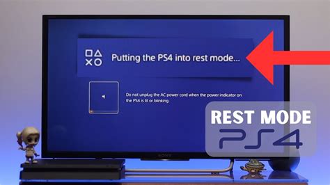 How To Enter Rest Mode On Ps Turn Off On Youtube