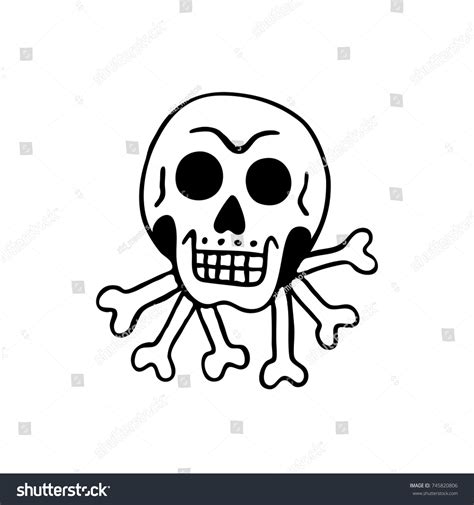 Skull Traditional Tattoo Flash Stock Vector (Royalty Free) 745820806 | Shutterstock