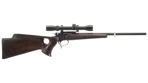 Thompson Center Arms Contender Rifle With Six Extra Barrels Rock Island Auction