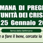 18 25 gennaio 2023 Settimana di preghiera per lunità dei cristiani