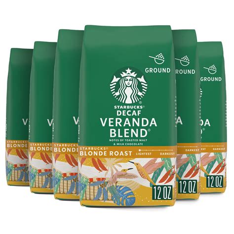 Starbucks Ground CoffeeStarbucks Blonde Roast CoffeeDecaf Veranda