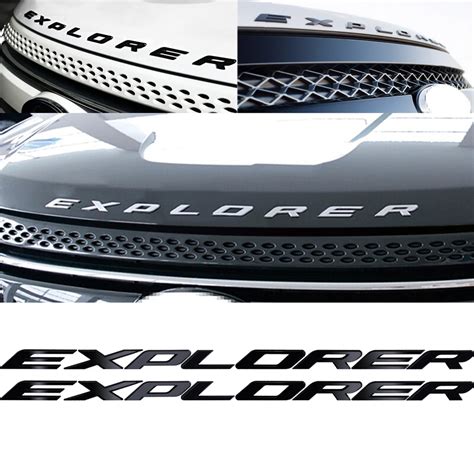 Diy D Auto Decal Sticker Car Explorer Letters Hood Emblem Chrome Logo