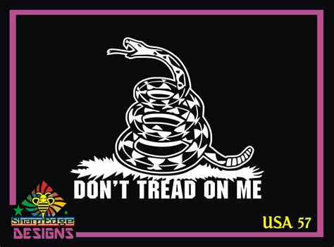 Dont Tread On Me Snake Vinyl Decal