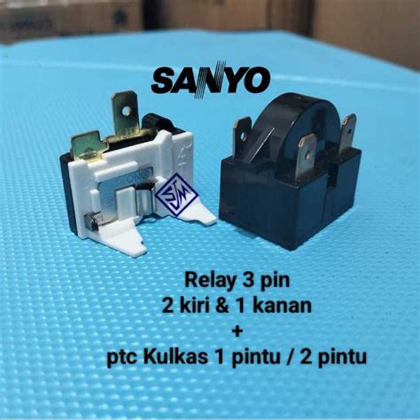 Jual Relay Pin Kiri Pin Kanan Ptc Overload Kulkas Sanyo Pintu