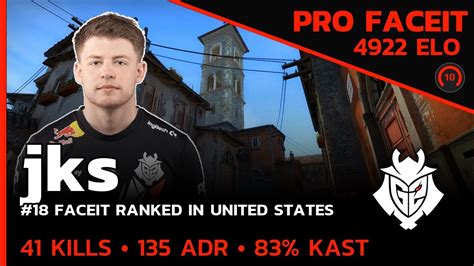 Jks G2 41 KILLS ON FACEIT INFERNO FACEIT LVL 10 CSGO POV Jun 26