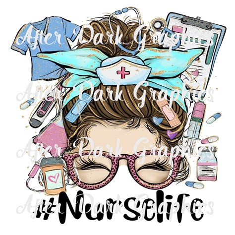 Messy Bun Police Life Sublimation Design Police Life Messy Bun PNG