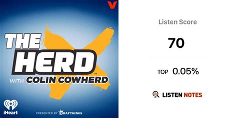 The Herd With Colin Cowherd Podcast The Volume And Iheartradio Listen Notes