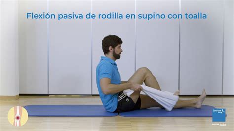 Flexión pasiva de rodilla en supino con toalla YouTube