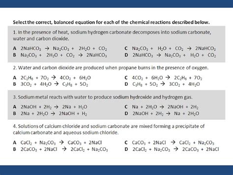 Writing And Balancing Chemical Equations Ppt Download