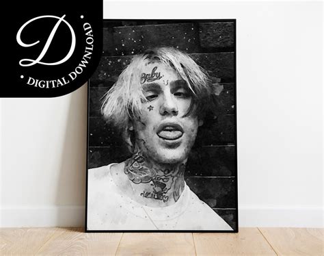 Lil Peep Poster Lil Peep Digital Poster Lil Peep Poster Etsy