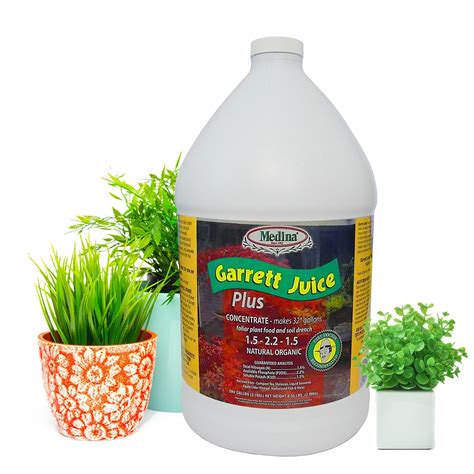 Medina Garrett Juice Plus Liquid Plant Food And Fertilizer Houseplants