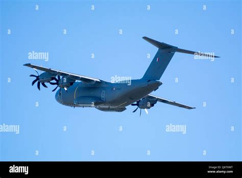 A400M Transport Cargo Military Plane Flying above Leoš Janáček Airport