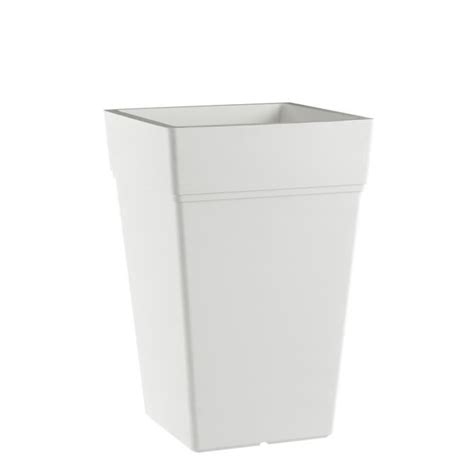 Pot de Fleurs Carré Blanc IDRALITE Stalk 38x38 cm 21 lt Avec