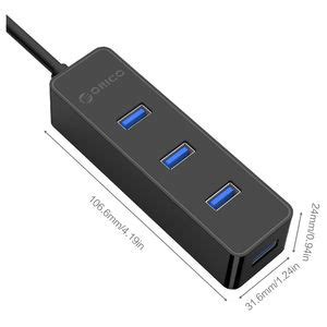 Buy Orico 4 Port USB 3 0 Bus Powered Hub ORICO W5PH4 U3 BK PC Case