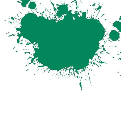 Premium Vector | Green spring paint splash vector material