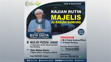 Kajian Rutin Al Bahjah Bandung Ustadz Muhammad Nur Shafar H