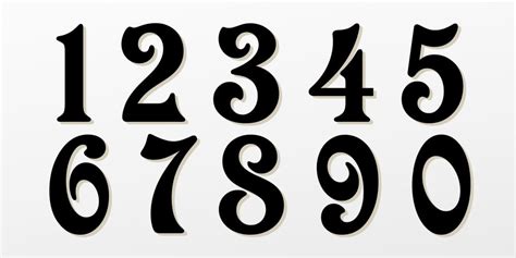 Old English Number Fonts Fancy | Images and Photos finder