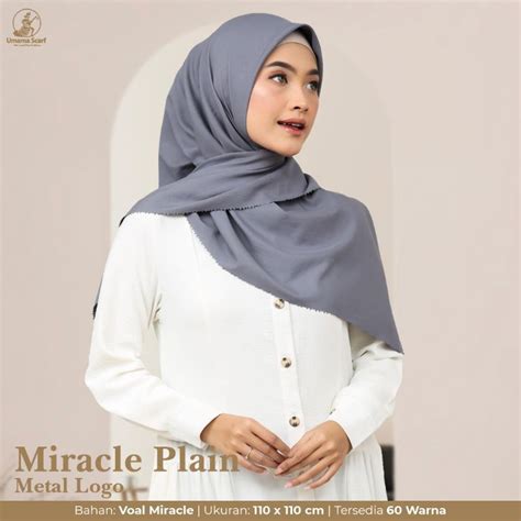 Jual Hijab Segi Empat Voal Miracle Plain Lc X Cm Umama Hijab