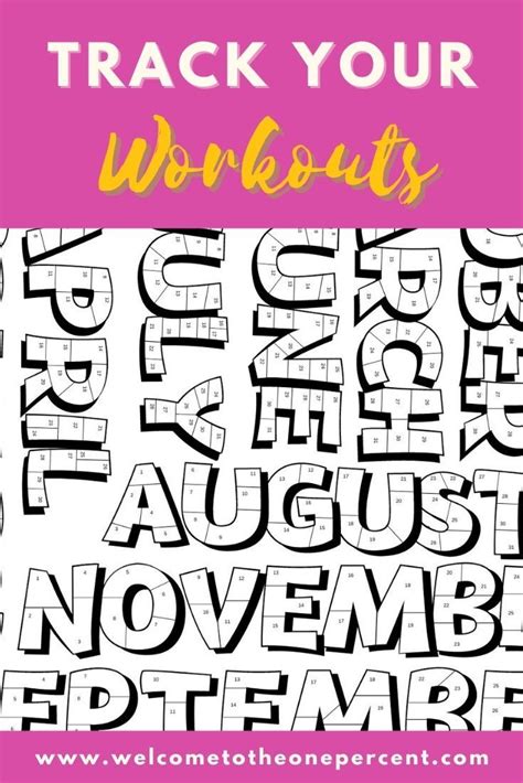 Coloring Workout Calendar Coloring Earth