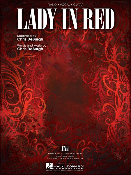 Lady In Red Sheet Music By Chris DeBurgh Sheet Music Plus Lady In