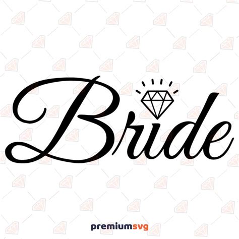 Bride Diamond Svg Vector File Premiumsvg