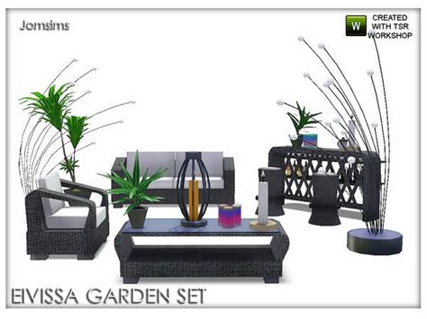 Jomsims Garden Set Eivissa Sims Sims 3 Garden Set