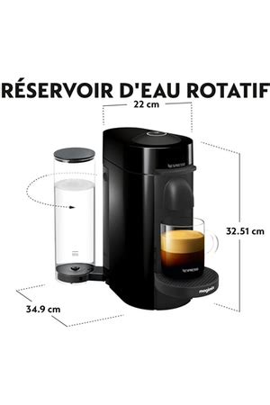 Cafetière à dosette ou capsule Magimix Nespresso Vertuo Plus Noir 11399