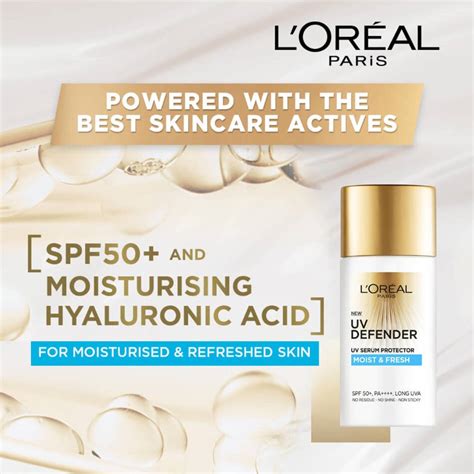 Loreal Paris Uv Defender Sunscreen Moist And Fresh Spf50 50ml