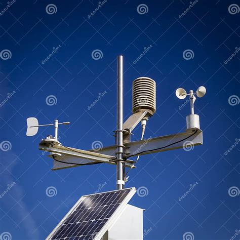 Automated Weather Station Stock Photo Image Of Anemometer 113378872