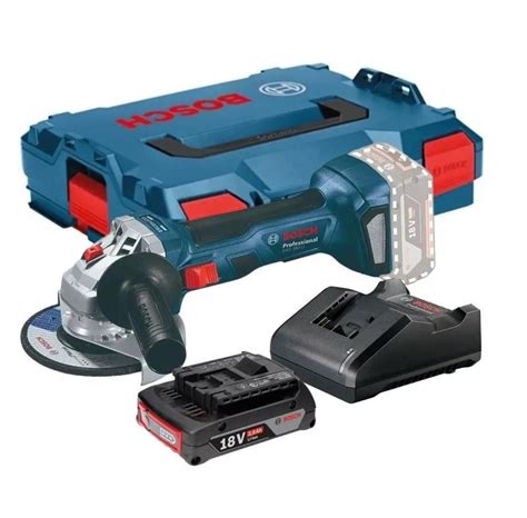 Esmerilhadeira Bosch Bateria 18v Gws 180 Li Brushless Maleta