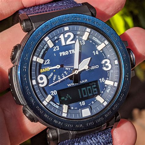 Casio Protrek Men S Watch Prg Yb Module Blue