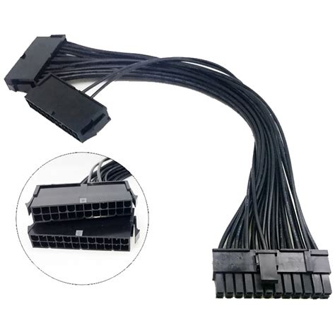 Carprie fonte de alimentação psu 24 pinos atx mainboard placa mãe