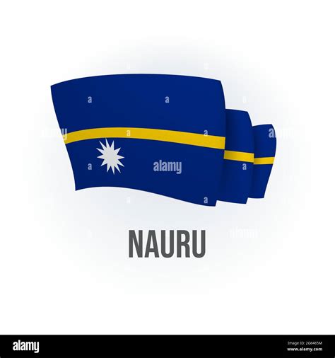 Bandera Naurua Ondulada Im Genes Vectoriales De Stock Alamy