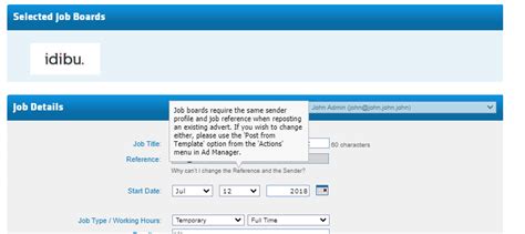 Reposting Jobs with idibu - idibu v2 Knowledge Base