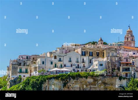 Old town of the Italian city Vieste Stock Photo - Alamy