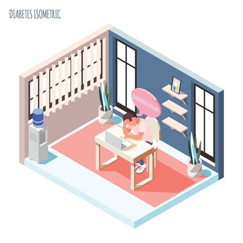 Increased Fatigue Isometric Composition Vector Illustration 2945540 ...